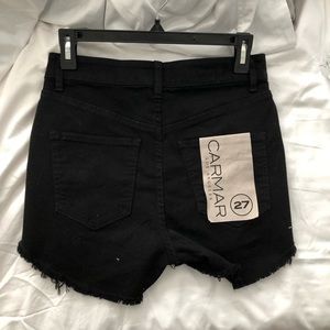 Black Carmar Jean Shorts